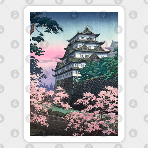 Nagoya Castle by Tsuchiya Koitsu Sticker by Takeda_Art